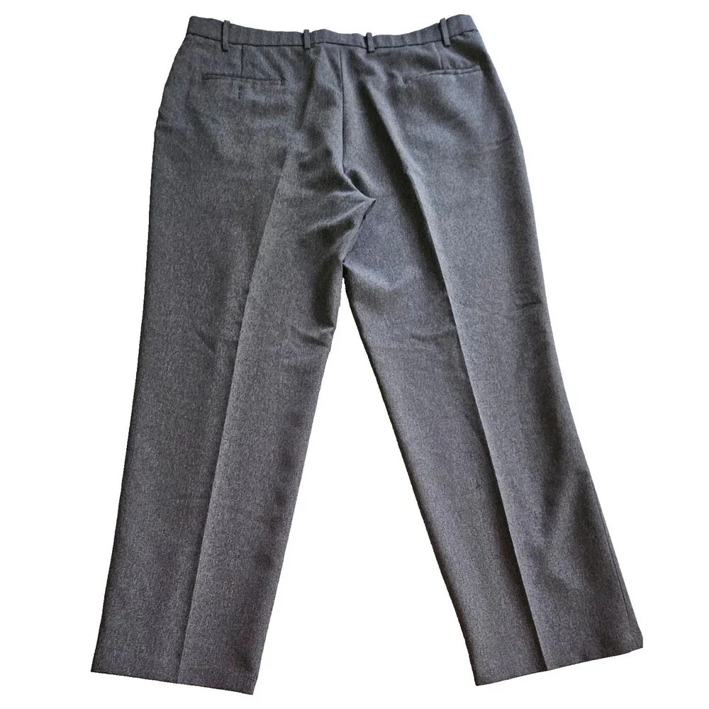Vintage 70s Levi’s Action Slacks Mens 40x32 Gray Flat Front Polyester Disco